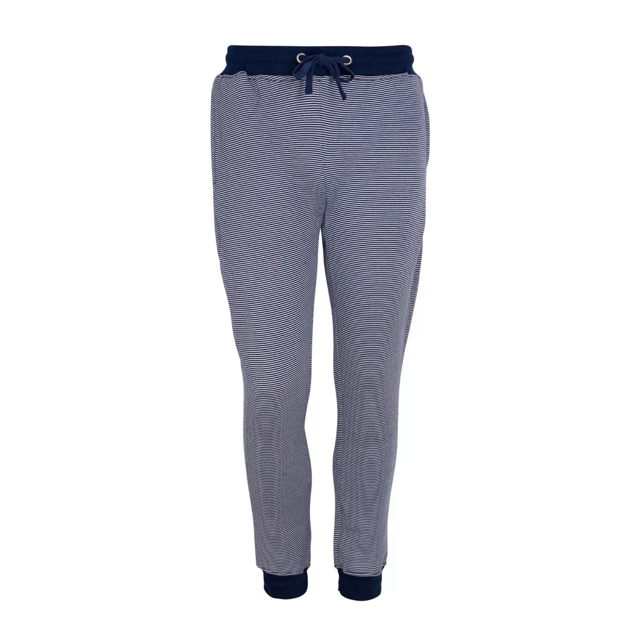 Men's Pin Stripe Slim Fit Joggers - Navy